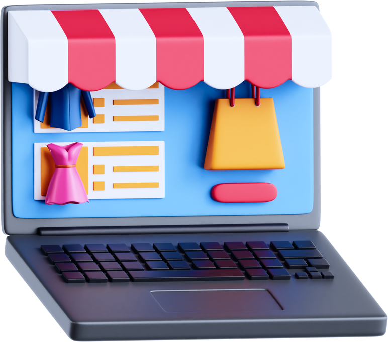 Illustration of a Cyber Monday E-commerce